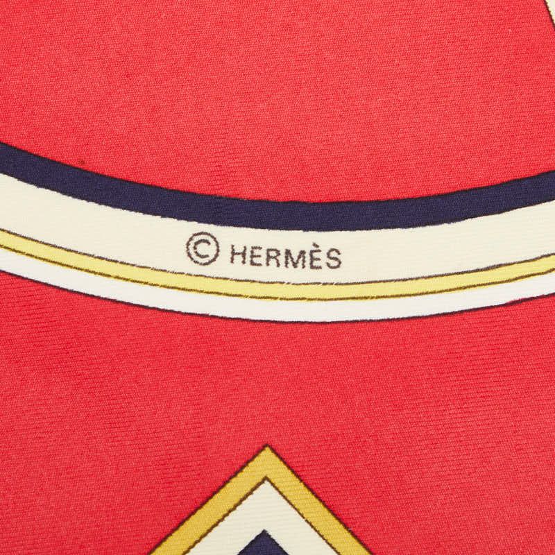 Hermes Carre 90 Washington's Carriage George Scarf Navy Multicolor Silk — view 5