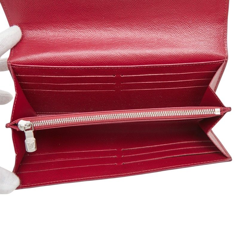 Louis Vuitton Epi Portefeuille Sarah Wallet Fuchsia Pink Leather — view 8