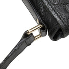 Gucci Guccissima Crossbody Shoulder Bag Black Leather — view 5