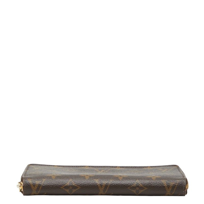 Louis Vuitton Monogram Zippy Wallet Zip Around Brown Rose Ballerine Leather — view 3