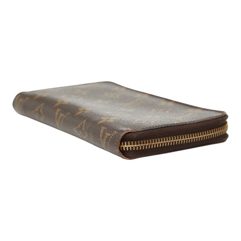 Louis Vuitton Monogram Zippy Wallet Zip Around Brown Rose Ballerine Leather — view 4