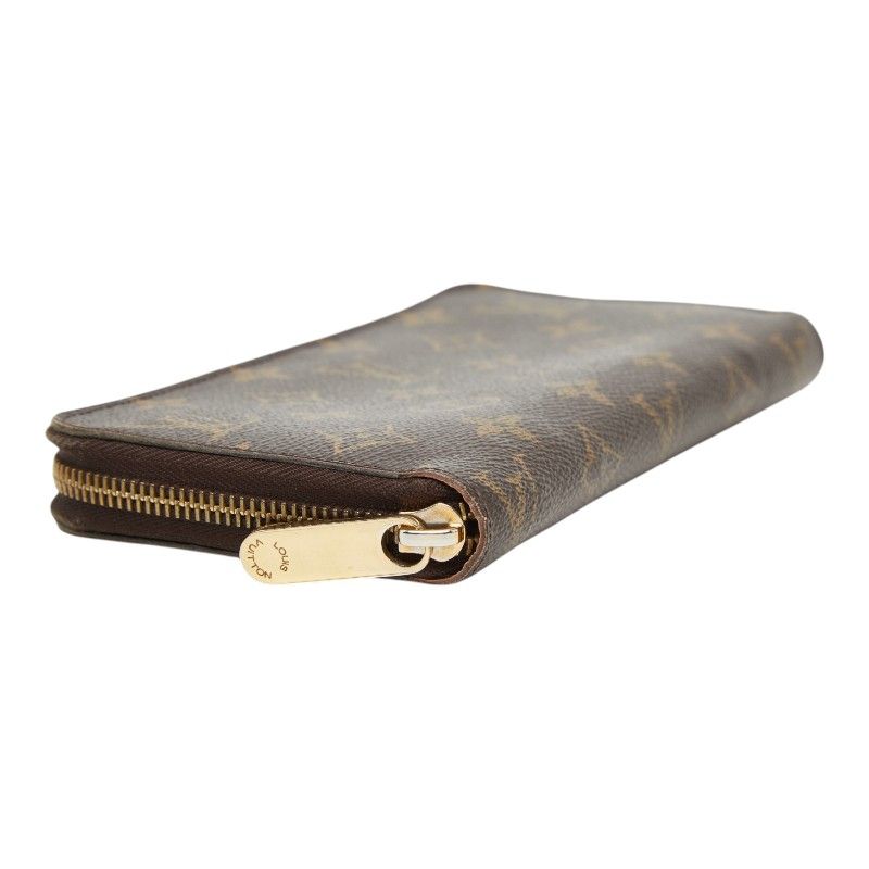 Louis Vuitton Monogram Zippy Wallet Zip Around Brown Rose Ballerine Leather — view 5