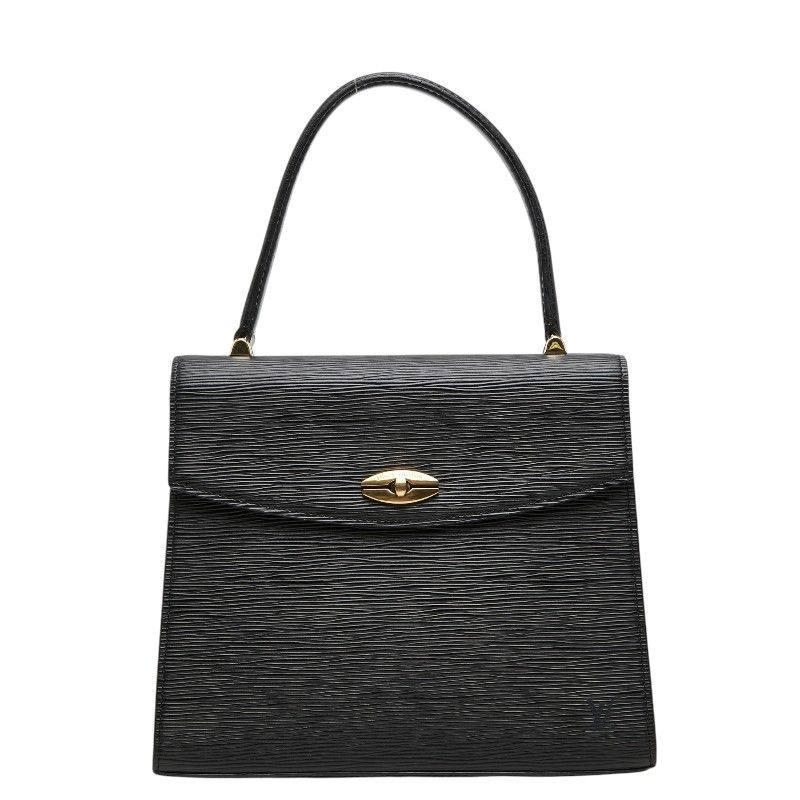 Louis Vuitton Epi Malesherbes Handbag Noir Black Leather