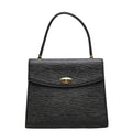 Louis Vuitton Epi Malesherbes Handbag Noir Black Leather