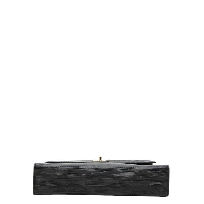 Louis Vuitton Epi Malesherbes Handbag Noir Black Leather — view 3
