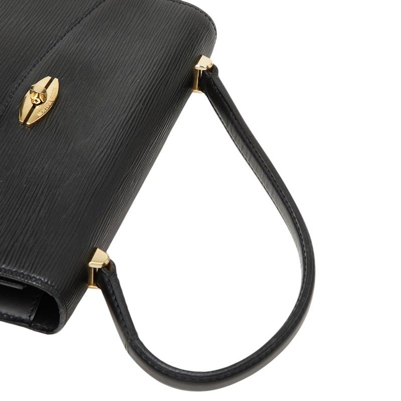 Louis Vuitton Epi Malesherbes Handbag Noir Black Leather — view 8