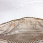 Chanel CC Logo Jumbo CC Caviar Leather Shoulder Bag White — view 8