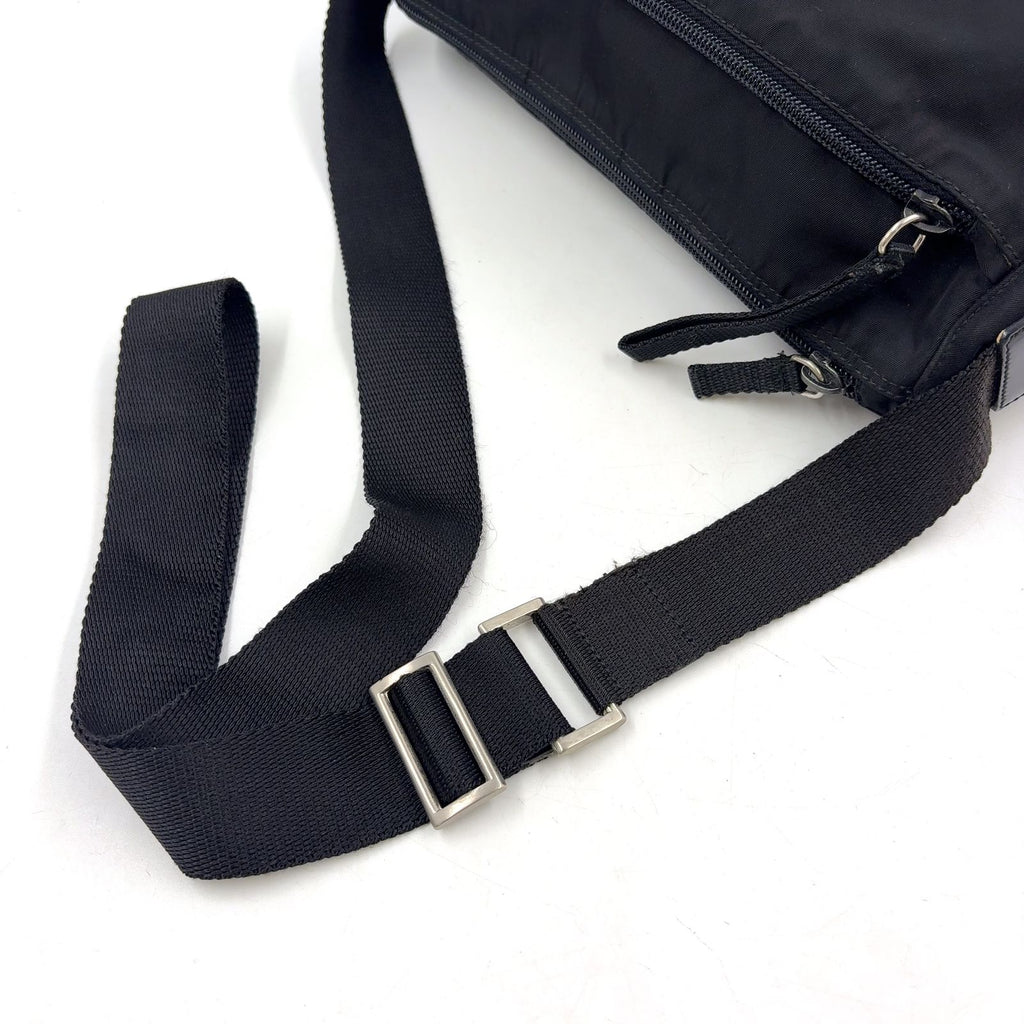 Prada Nylon Black Shoulder Bag Silver — view 5