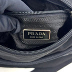 Prada Nylon Black Shoulder Bag Silver — view 4