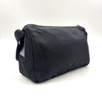 Prada Nylon Black Shoulder Bag Silver — view 2