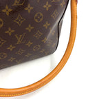 Louis Vuitton Looping MM Monogram Leather Brown Light Handbag Gold — view 6
