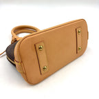 Louis Vuitton Alma BB Monogram 2-Way Leather Brown Light Handbag Gold — view 8