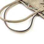 Gucci Princy Sherry Line Leather Ivory Tote Bag Silver — view 6