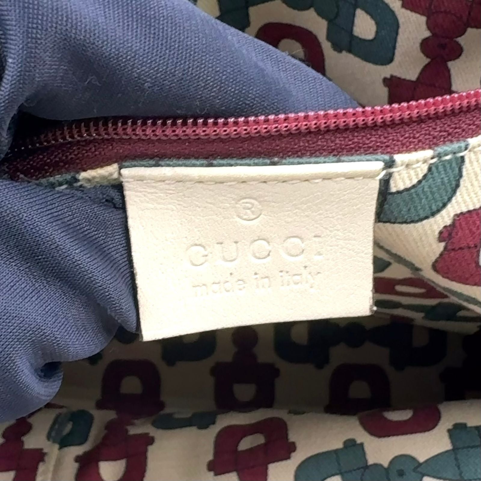 Gucci Princy Sherry Line Leather Ivory Tote Bag Silver — view 4