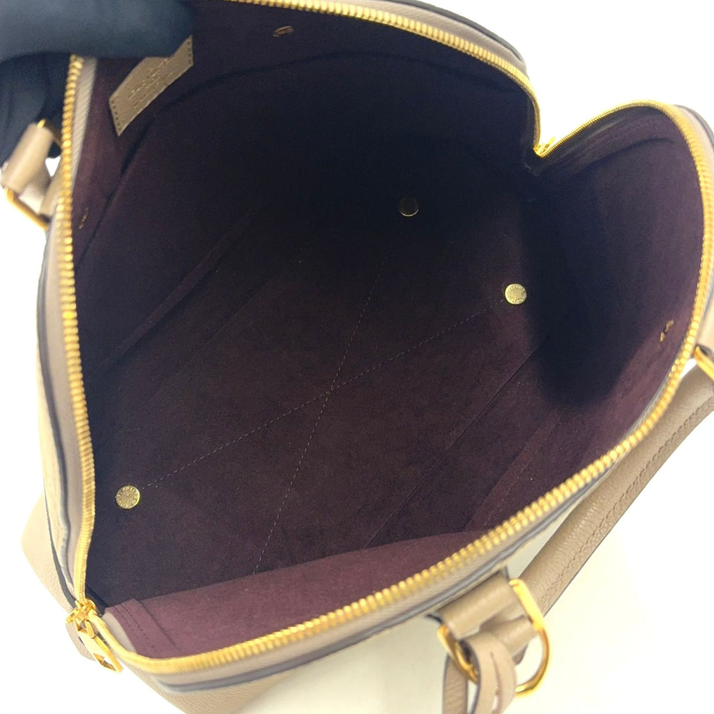 Louis Vuitton Neo Alma PM Monogram Empreinte Gray Leather Beige Handbag Gold — view 3
