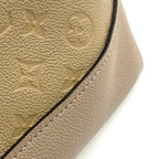 Louis Vuitton Neo Alma PM Monogram Empreinte Gray Leather Beige Handbag Gold — view 6
