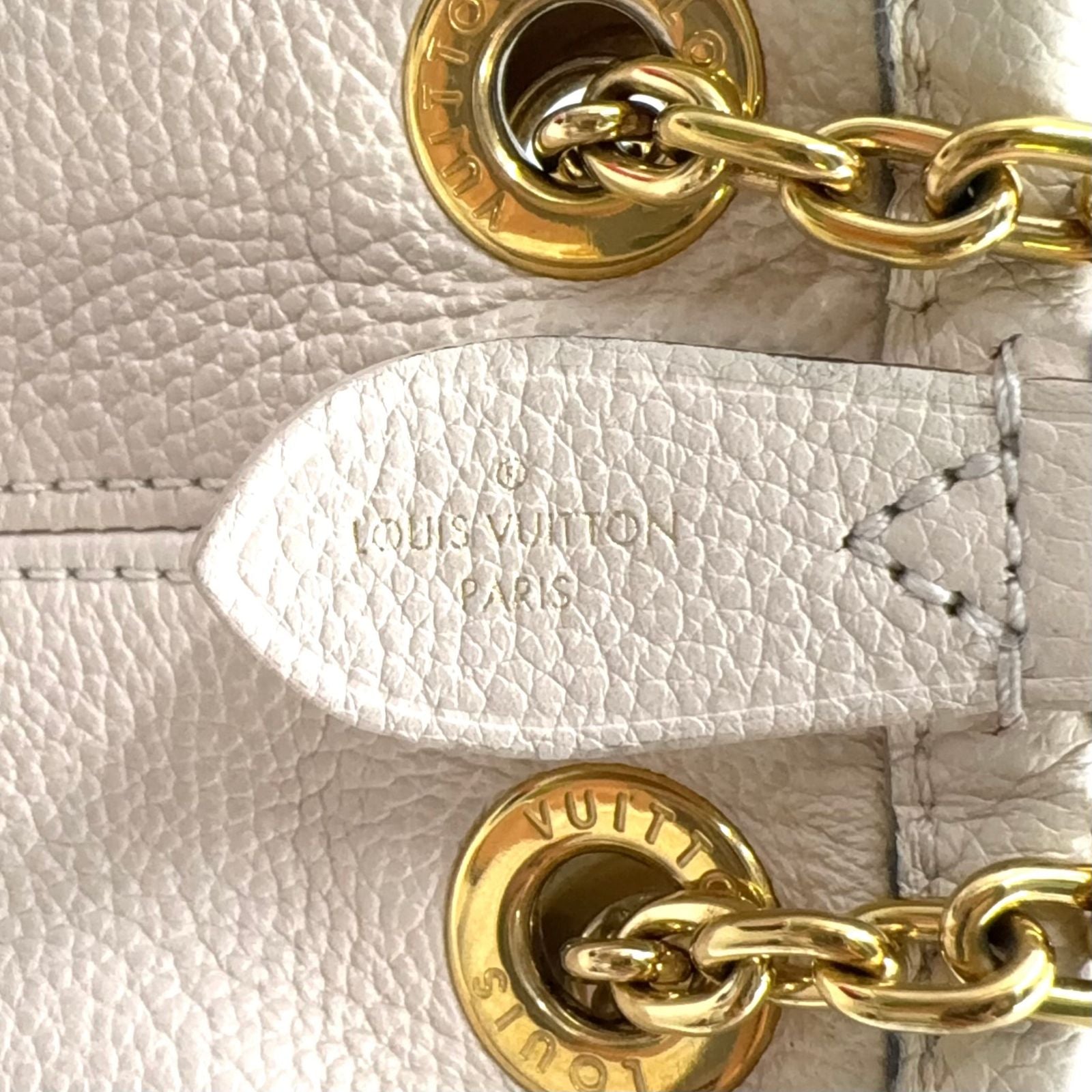 Louis Vuitton LV Summer Bundle Monogram Empreinte Leather Orange White Handbag — view 4