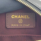 Chanel Classic Round Chain Lambskin Black Shoulder Bag Gold — view 4