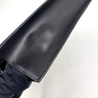 Gucci GG Embossed Calfskin Black Tote Bag Silver — view 7