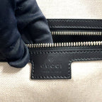 Gucci GG Embossed Calfskin Black Tote Bag Silver — view 4