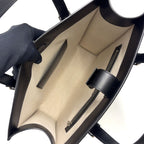 Gucci GG Embossed Calfskin Black Tote Bag Silver — view 3