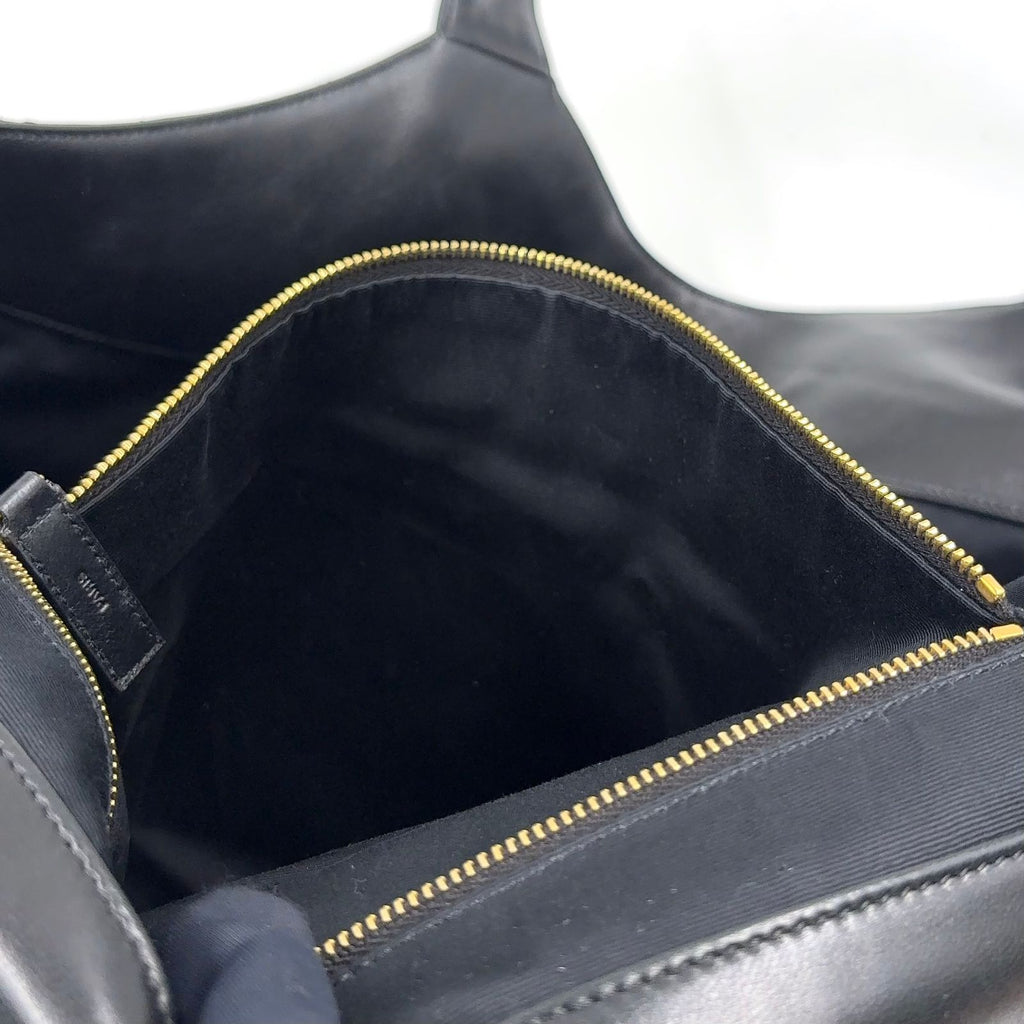 Saint Laurent Paris Icare Maxi Lambskin Black Tote Bag Gold — view 8