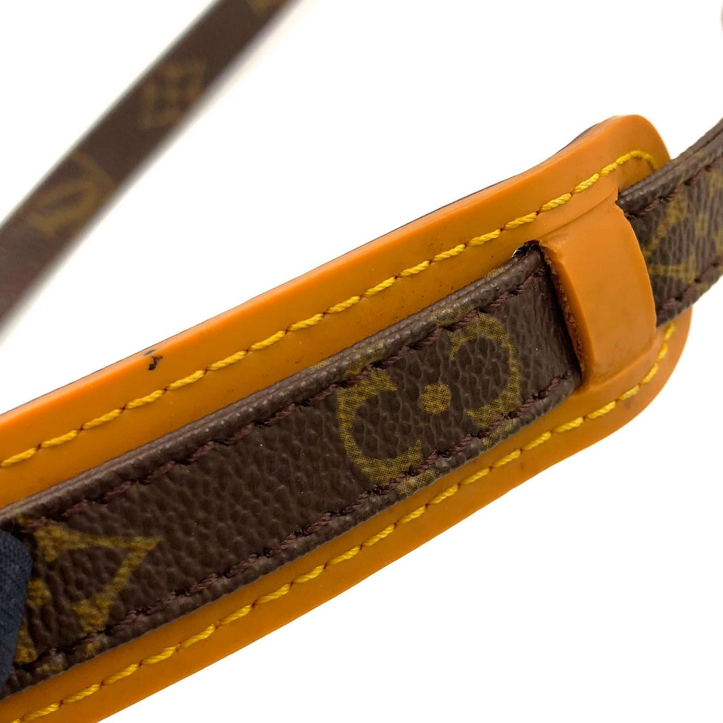 Louis Vuitton Danube Monogram Leather Brown Light Shoulder Bag Gold — view 6