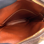 Louis Vuitton Danube Monogram Leather Brown Light Shoulder Bag Gold — view 3