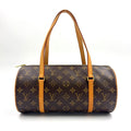 Louis Vuitton Papillon 30 Monogram Leather Brown Light Handbag Gold