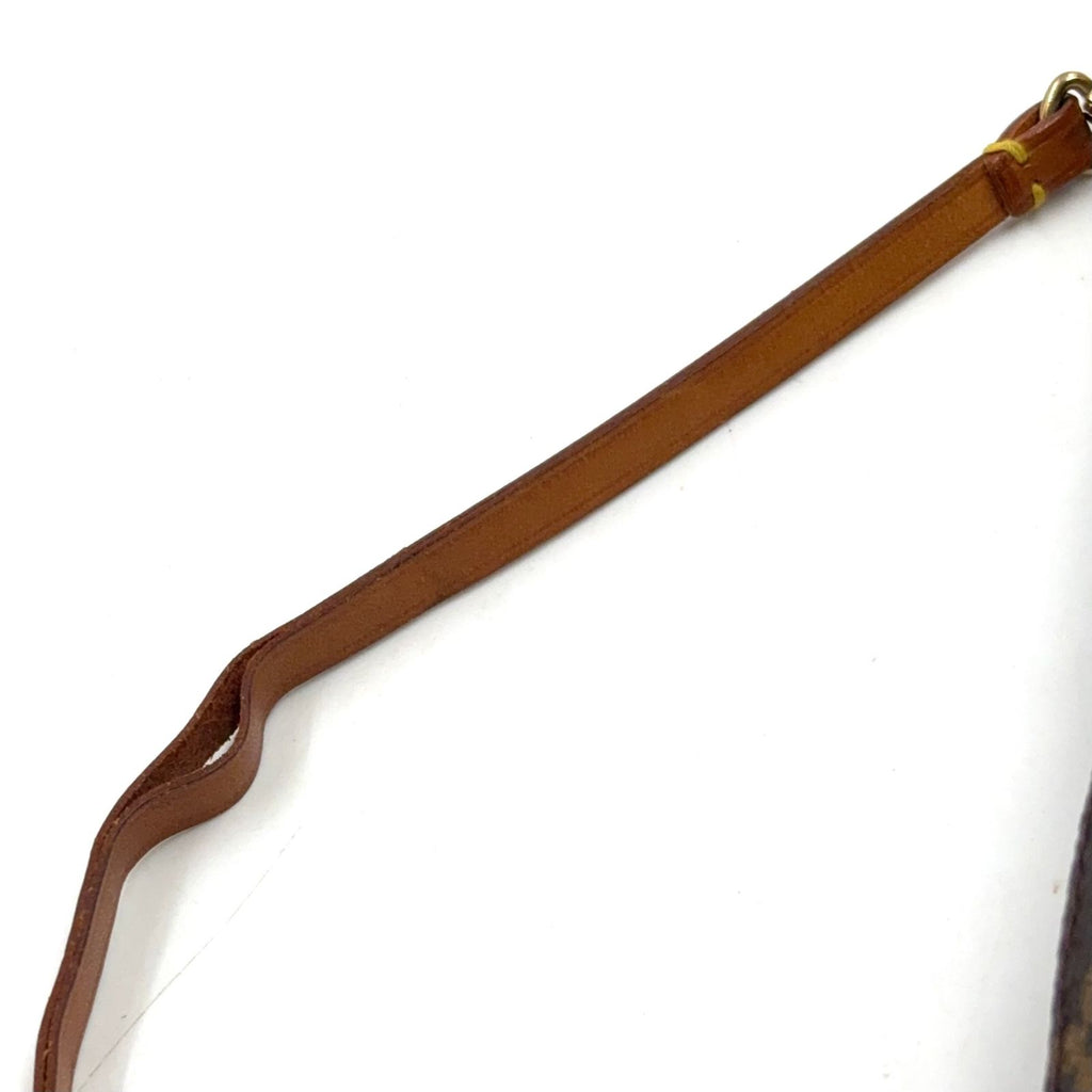 Louis Vuitton Pochette Soir Monogram Leather Brown Light Handbag Gold — view 7
