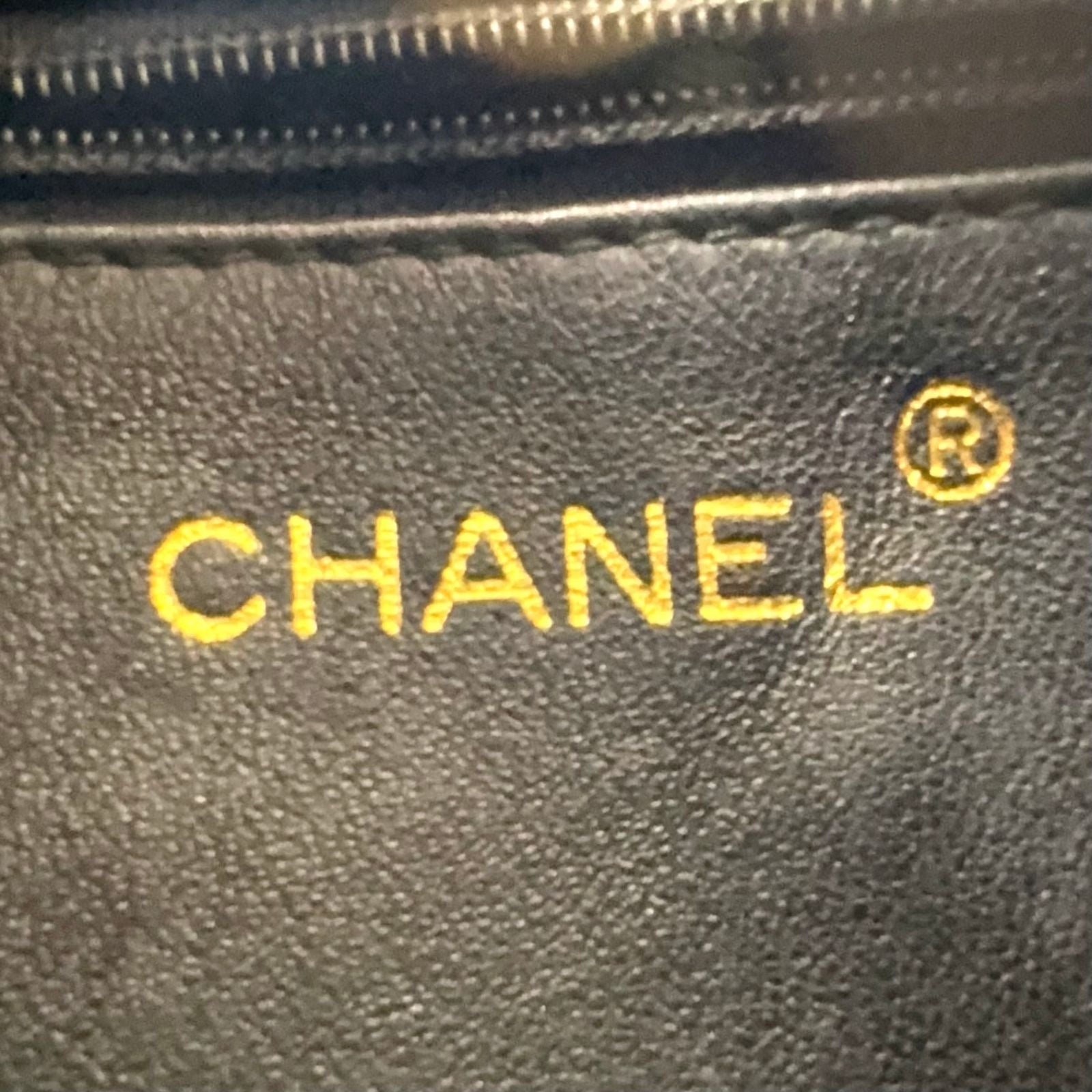 Chanel Quilted Tassel Lambskin Black Chain Shoulder Bag Gold — view 5