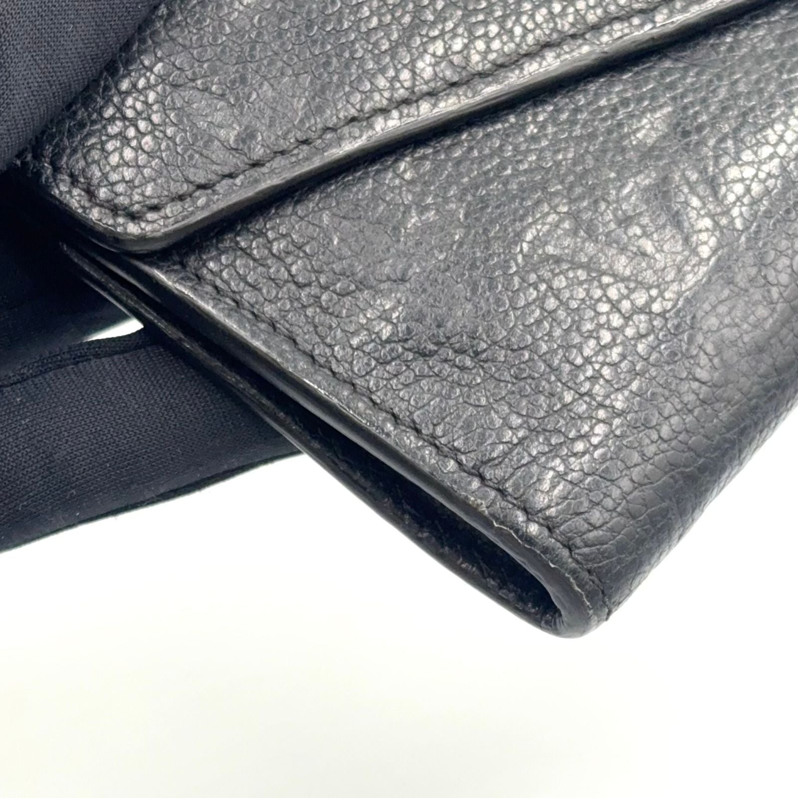 Louis Vuitton Portefeuille Compact Monogram Empreinte Noir Leather Black — view 5