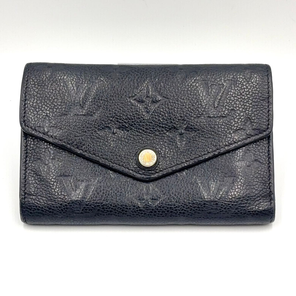 Louis Vuitton Portefeuille Compact Monogram Empreinte Noir Leather Black