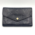Louis Vuitton Portefeuille Compact Monogram Empreinte Noir Leather Black