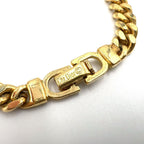 Dior Logo Plate Metal Gold Plated Silver Bracelet — view 4