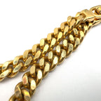 Dior Logo Plate Metal Gold Plated Silver Bracelet — view 8