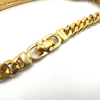 Dior Logo Plate Metal Gold Plated Silver Bracelet — view 5
