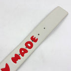 Louis Vuitton Ceinture LV Tiger 40 Leather White Red Belt Silver — view 8