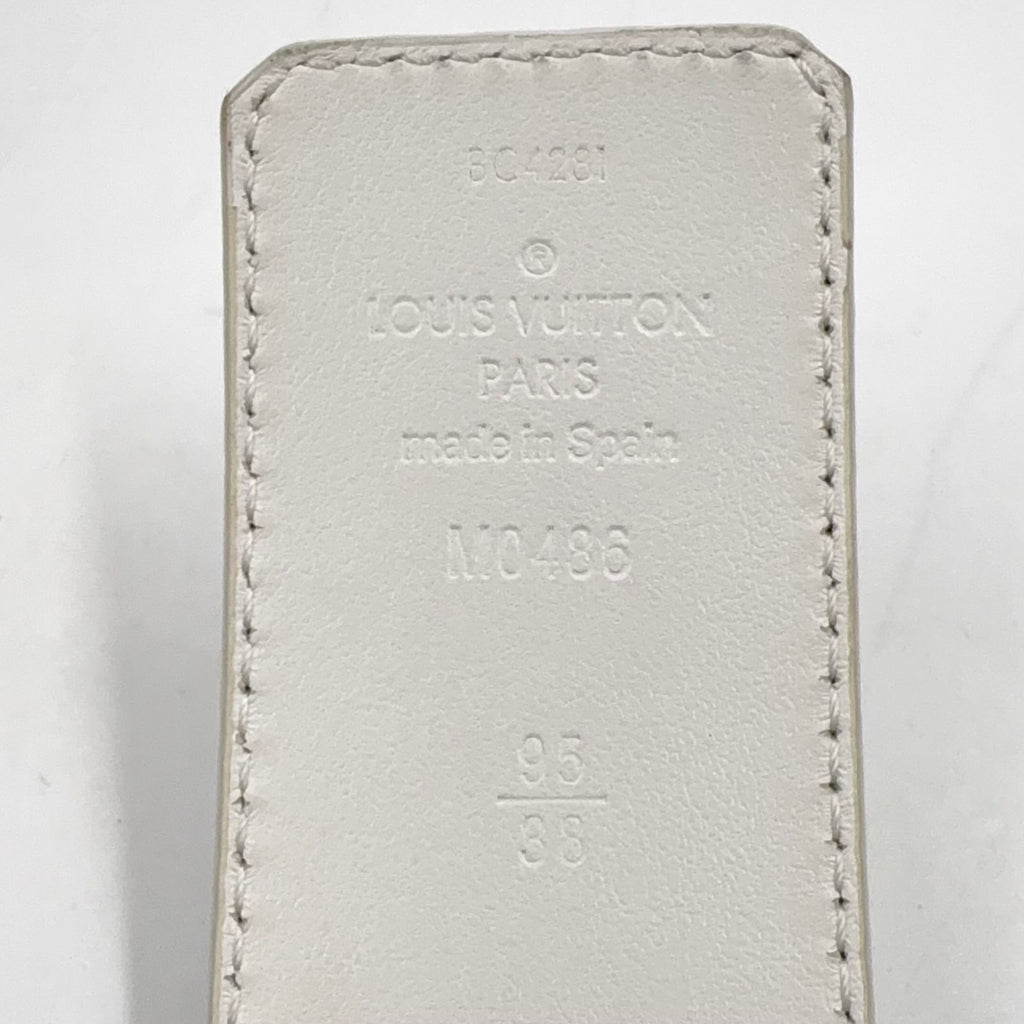 Louis Vuitton Ceinture LV Tiger 40 Leather White Red Belt Silver — view 2