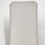 Louis Vuitton Ceinture LV Tiger 40 Leather White Red Belt Silver — view 2
