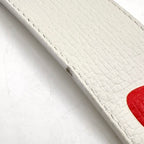 Louis Vuitton Ceinture LV Tiger 40 Leather White Red Belt Silver — view 4