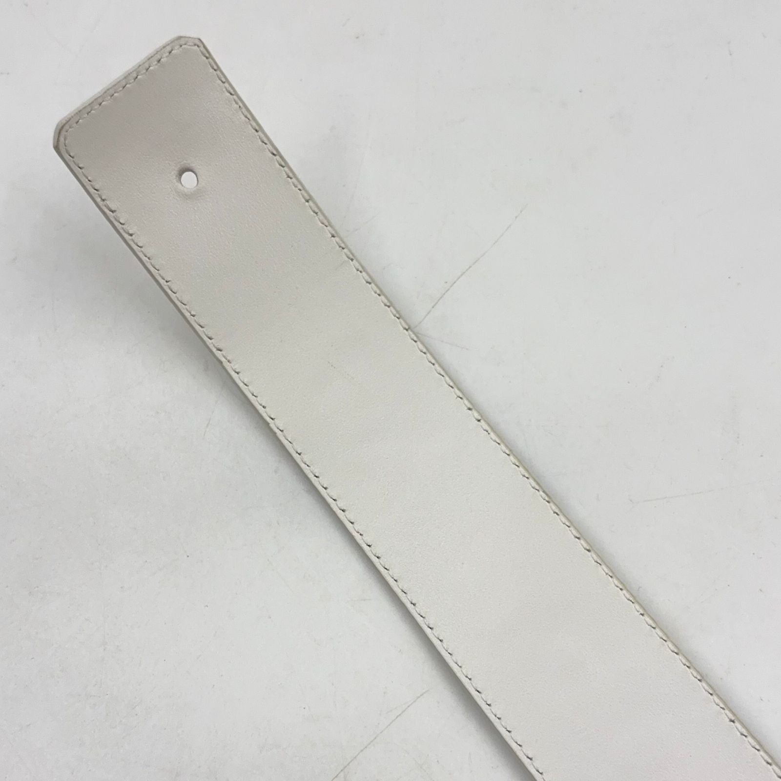 Louis Vuitton Ceinture LV Tiger 40 Leather White Red Belt Silver — view 5