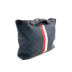 Louis Vuitton Ultralight Monogram Cobalt Leather Navy White Red Tote Bag — view 2