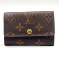 Louis Vuitton Multicles 6 Monogram Leather Brown Key Case Gold Key Holder