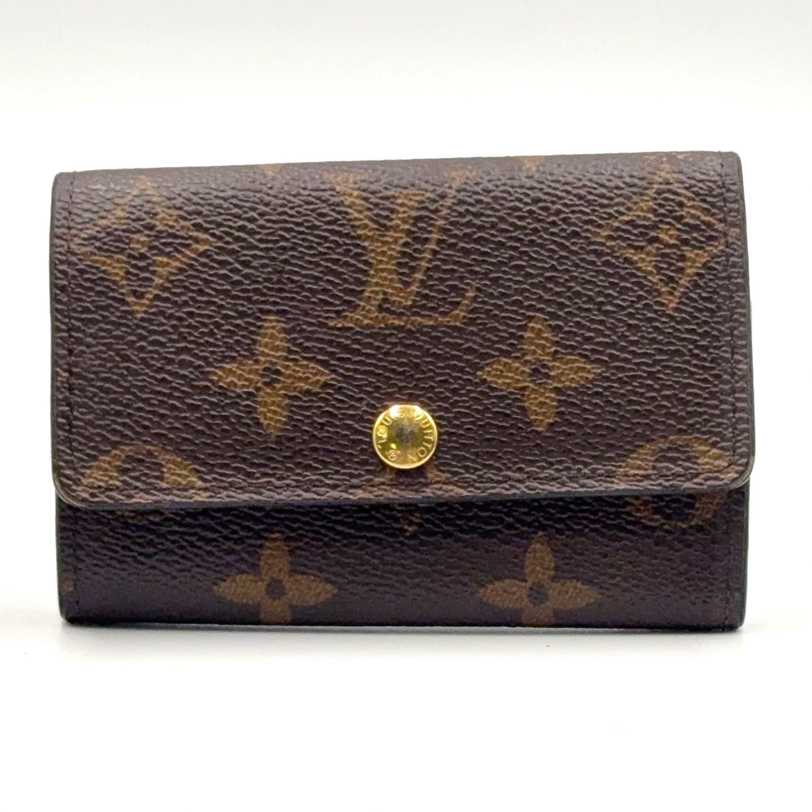 Louis Vuitton Multicles 6 Monogram Leather Brown Key Case Gold Key Holder