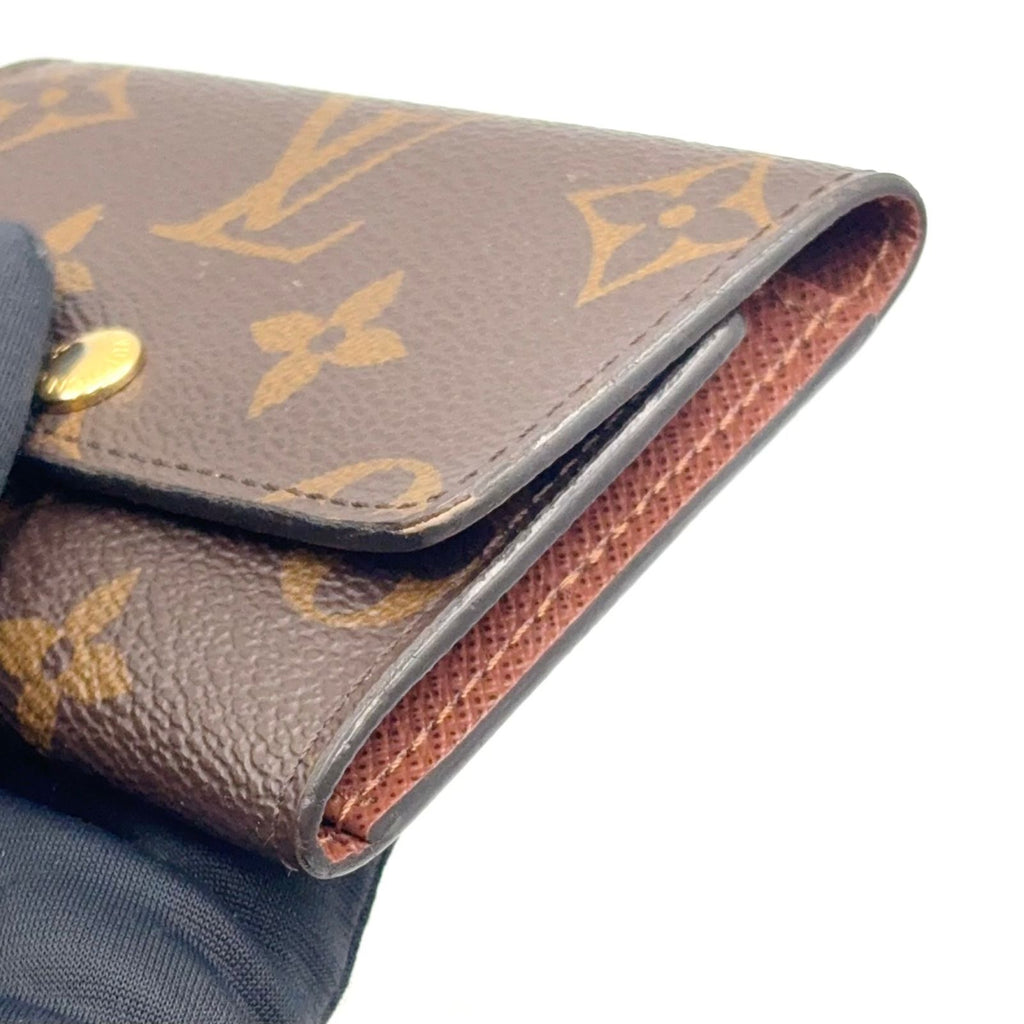 Louis Vuitton Multicles 6 Monogram Leather Brown Key Case Gold Key Holder — view 6