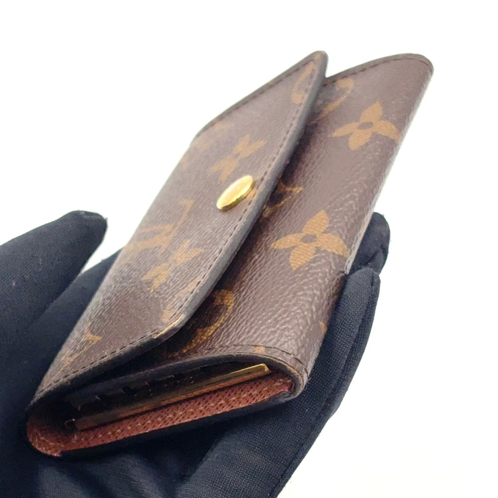 Louis Vuitton Multicles 6 Monogram Leather Brown Key Case Gold Key Holder — view 5