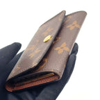 Louis Vuitton Multicles 6 Monogram Leather Brown Key Case Gold Key Holder — view 5