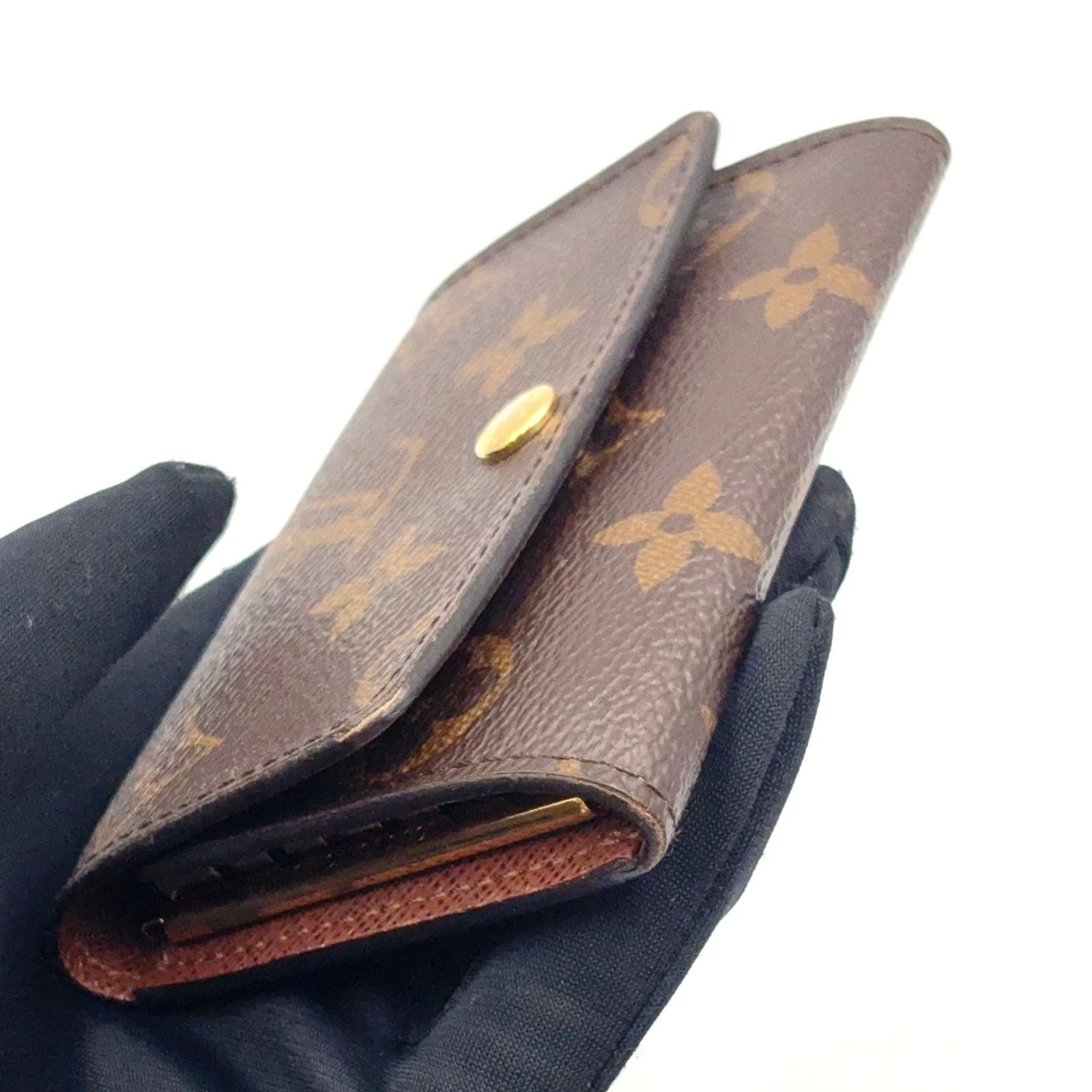 Louis Vuitton Multicles 6 Monogram Leather Brown Key Case Gold Key Holder — view 5