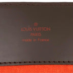Louis Vuitton Broadway Damier Ebene Leather Brown Shoulder Bag Gold — view 4